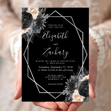 Persikofärgad Blommigt Silver Ram Bröllop