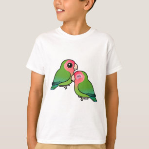 Persikofärgad fåglart Pair T Shirt