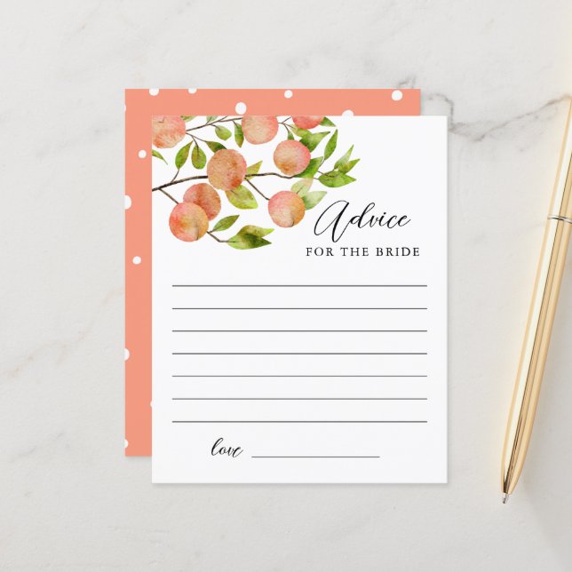 Persikofärgad rådgivning till Bride (Fram/Back In Situ)