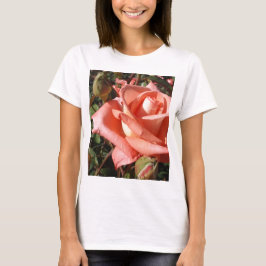 Persikofärgad ros t shirt