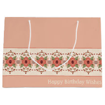 Persikofärgad Rosa och rosenröd Blommigt