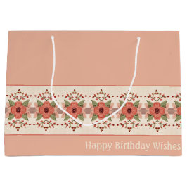 Persikofärgad Rosa och rosenröd Blommigt