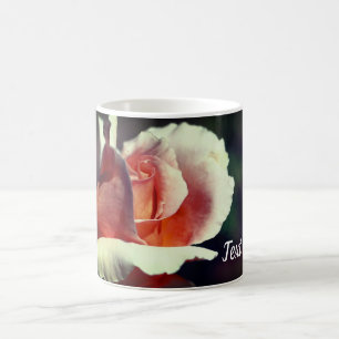 Persikofärgad Rosenknopp Personlig Kaffemugg