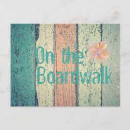 Persikofärgat trä (strandat) vykort