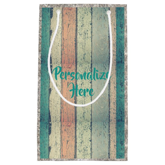 Persikofärgat trästrimlat rosa sand (Framsidan)