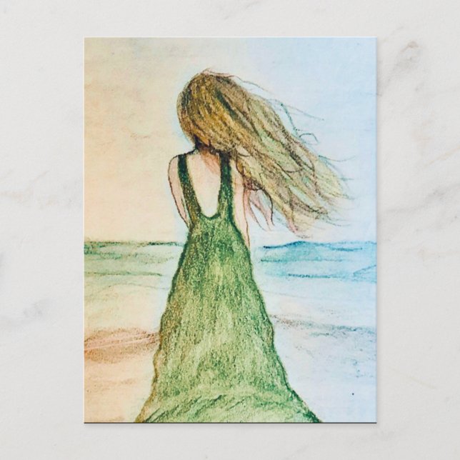 Persikofärgat vykort (Framsida)