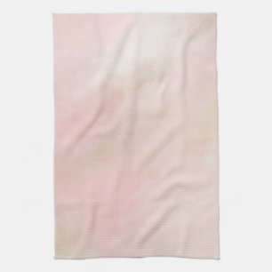 Persikofärgning Rosa Färgvattenfärg Kökshandduk