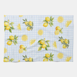 Persikofiera Lemon Gingham Kökshandduk