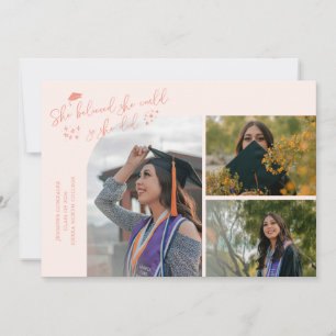 Persikograduerad Hon Trodd Multi Foto Meddelande