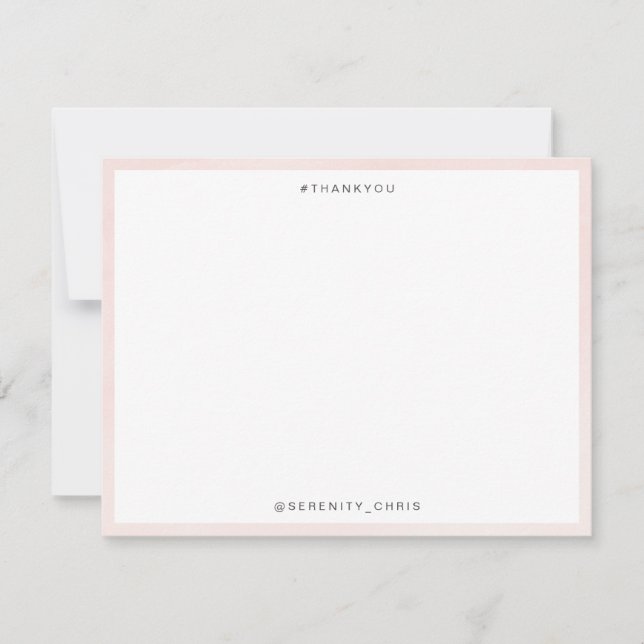 Persikohjärtan i Personlig Stationery Anteckningskort (Framsida)