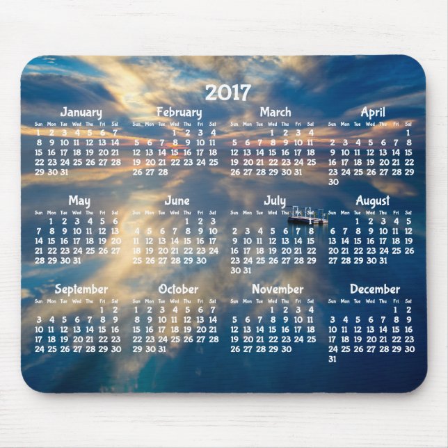 Persikokalender för 2017 Mus Pad Musmatta (Framsidan)
