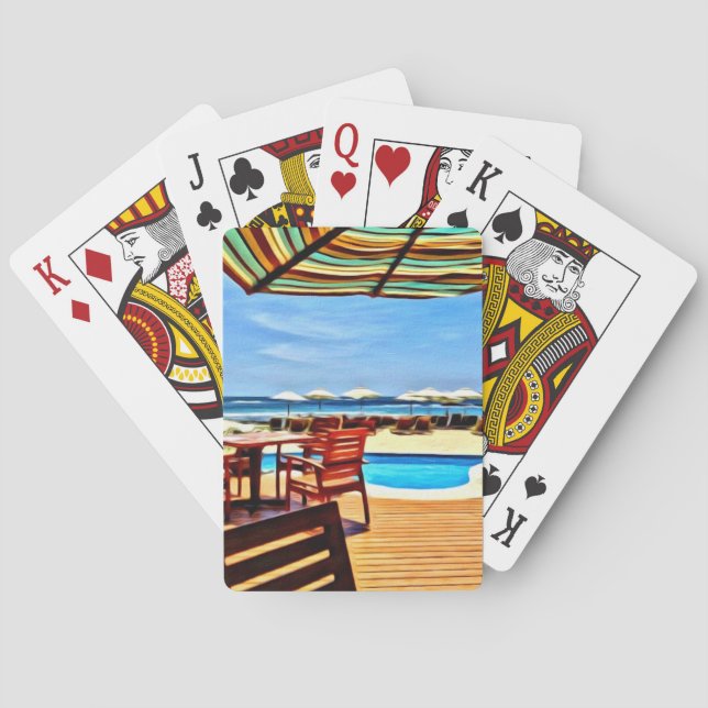 Persikokort - Klassiska uppspelningskort Casinokort (Baksidan)