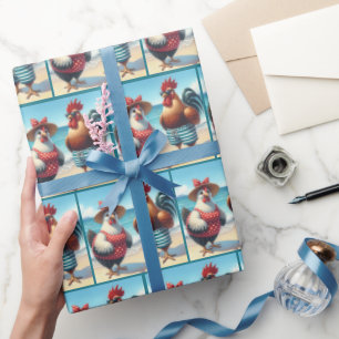 Persikokycklingar i sötsaker presentpapper