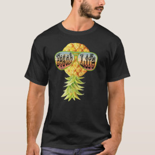 Persikolivet upp och ned på ananas T-Shirt-Tanktop T Shirt