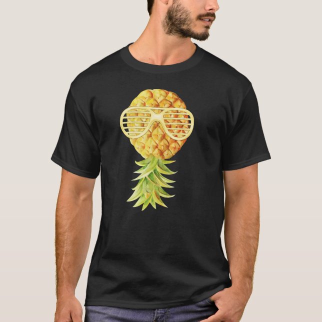 Persikolivet upp och ned på ananas T-Shirt-Tanktop T Shirt (Framsida)