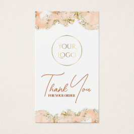 Persikomarmoreringskonstruktion paket infogning visitkort