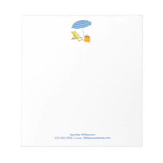 Persikoordförande Parbrella Tropical Summer Rand O Anteckningsblock