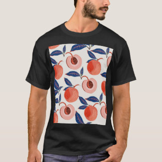 Persikor Apricot Löv Cream Background T Shirt