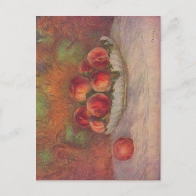 Persikor (av Pierre-Auguste Renoir) vykort (Framsida)