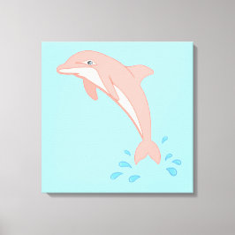 Persikor av Rosa Dolphin Canvastryck