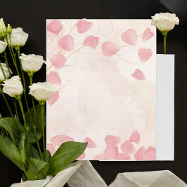 Persikor Blommor & Grädde Scrapbookpapper