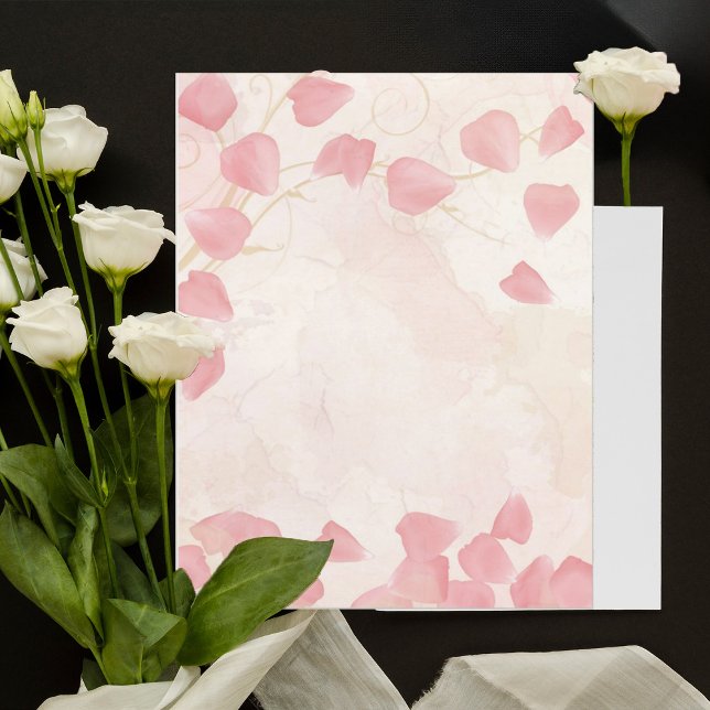 Persikor Blommor & Grädde Scrapbookpapper (Skapare uppladdad)
