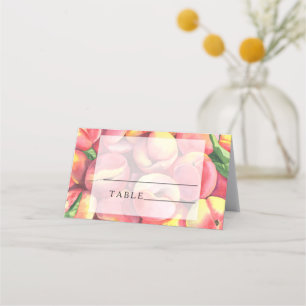 Persikor - bröllop-kort placeringskort