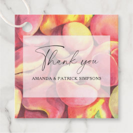 Persikor - Bröllop Tack Gåvor Etiketter