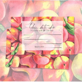 Persikor - Datumkvällstankar \ Datum burk Tilläggskort