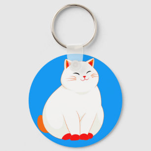 Persikor, det leende katten nyckelring