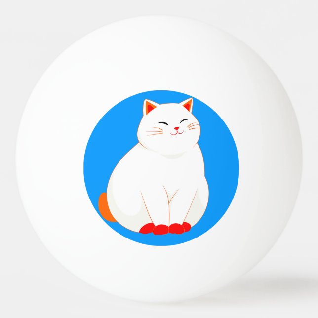 Persikor, det leende katten pingisboll (Framsidan)