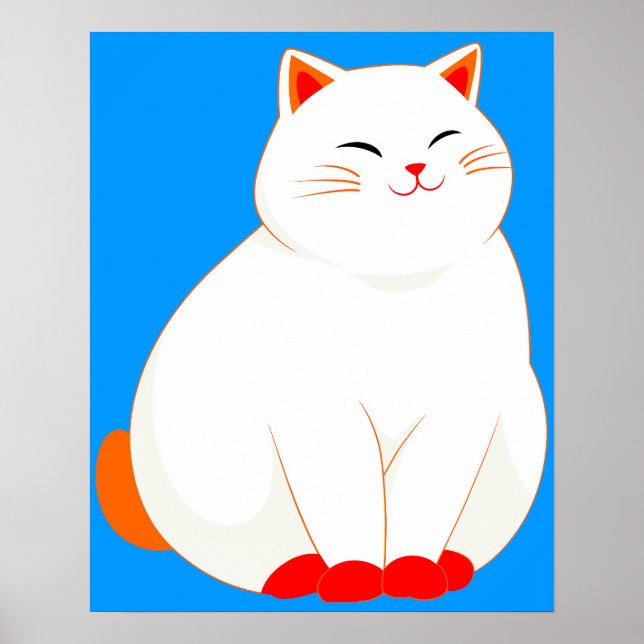 Persikor, det leende katten poster (Framsidan)
