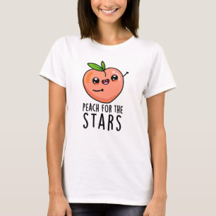 Persikor för stjärnor, fruktpun t shirt