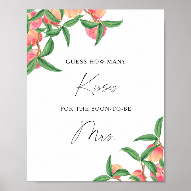 Persikor - Hur många kisses möhippa-spel Poster (Framsidan)