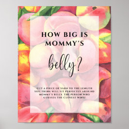 Persikor - hur stort är mamma Blocky-spelet poster