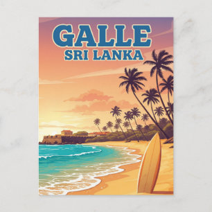 Persikor i Galle Sri Lanka Travel Vykort