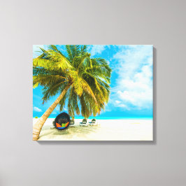 Persikor i Maldiverna kanvastryck 1