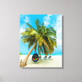 Persikor i Maldiverna kanvastryck 2