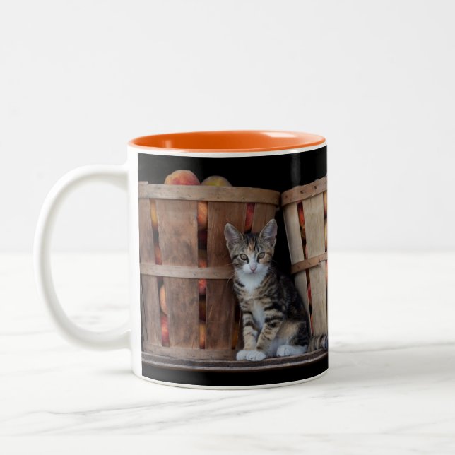 Persikor Kitten Två-Tonad Mugg (Vänster)