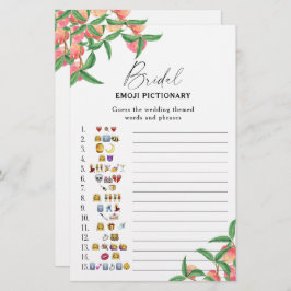 Persikor - möhippa emoji pictionary-spel