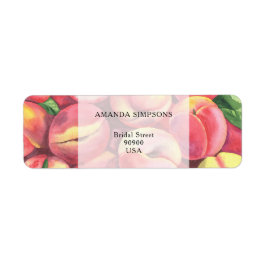 Persikor - Möhippa Returadress Etikett