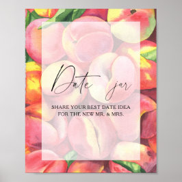 Persikor - nattliga idéer. Möhippan Date burk Poster