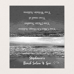 Persikor Ocean Tropical Black White Artsy Coola Visitkort