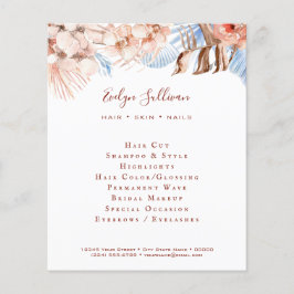 Persikor och blå tropiska flygare flygblad