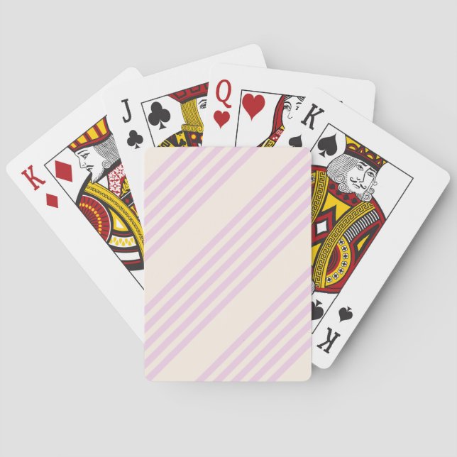 Persikor och grädde fem rand mönster casinokort (Baksidan)
