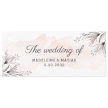 Persikor- och grått-blommigtens blommar bröllop på