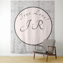 Persikor och Grått Marvedierad Bröllop-tekonst