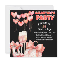 Persikor och Rosa Galentins dag Party