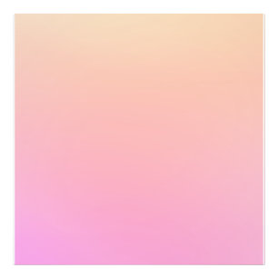 Persikor- och rosa-övertoning fototryck