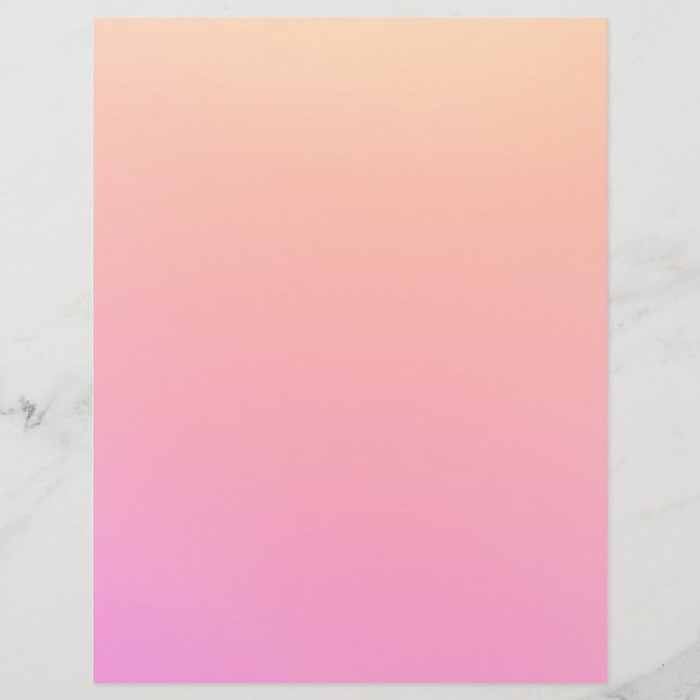 Persikor- och rosa-övertoning reklamblad (Framsidan)